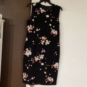 Floral Black Dress